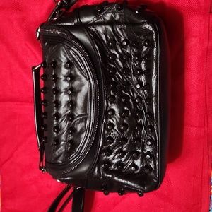 Black Studded Crossbody